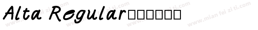 Alta Regular字体转换